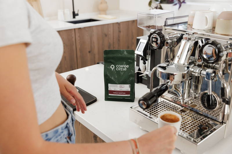 Yirga Santos Espresso mit Rocket Appartamento
